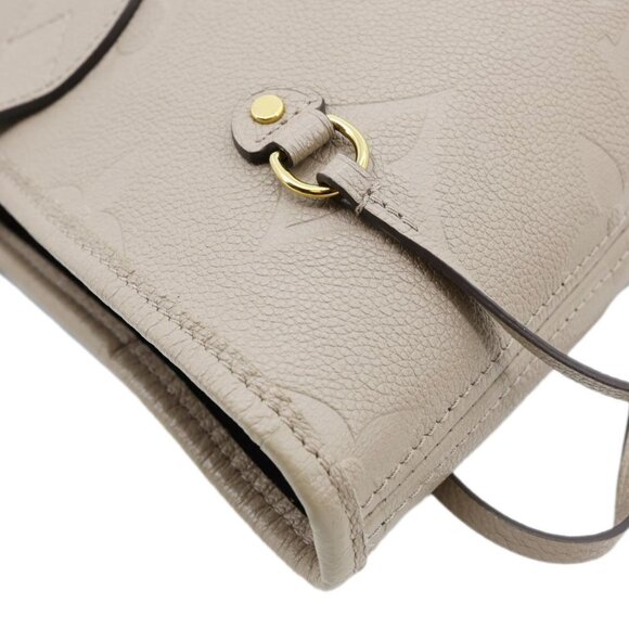 Louis Vuitton Neverfull MM Empreinte Leather Tote Shoulder Bag Beige - Picture 6 of 11